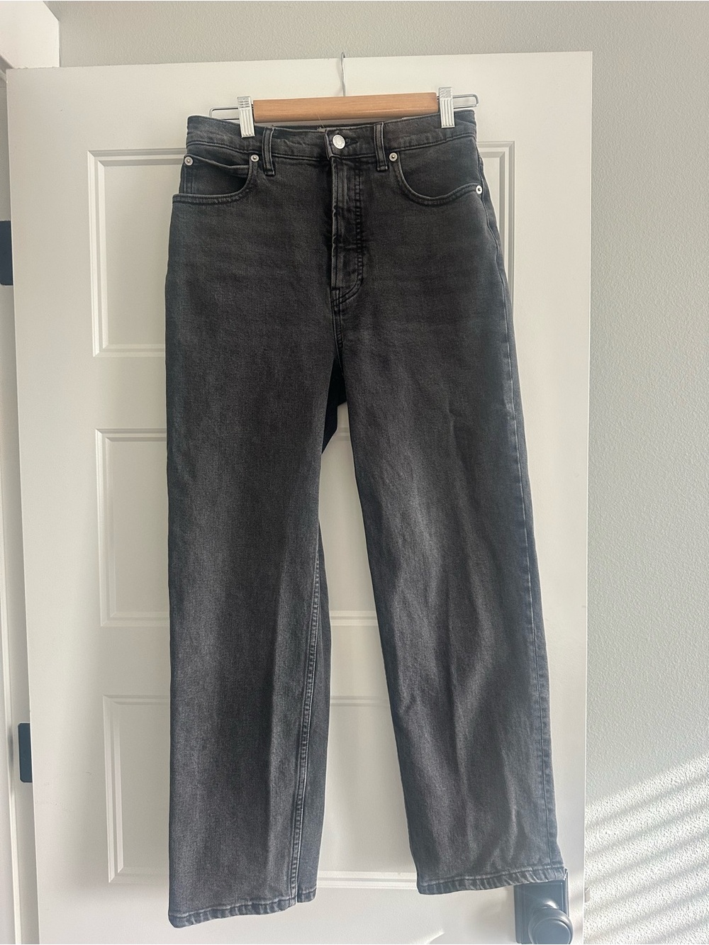 Everlane Way High Straight-Leg Jeans